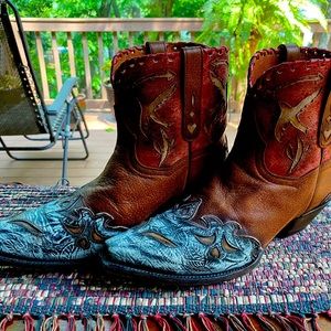 Dan Post Vintage look All Leather Bluebird Bootie size 11 practically brand new!